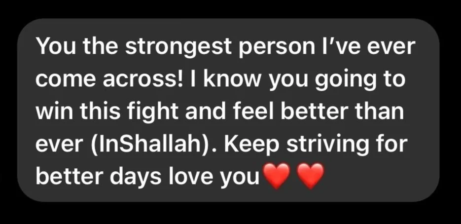 Student message 3 to Halimah