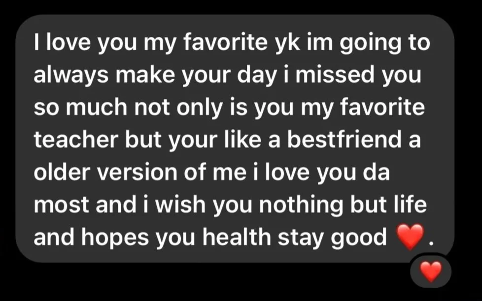 Student message to Halimah